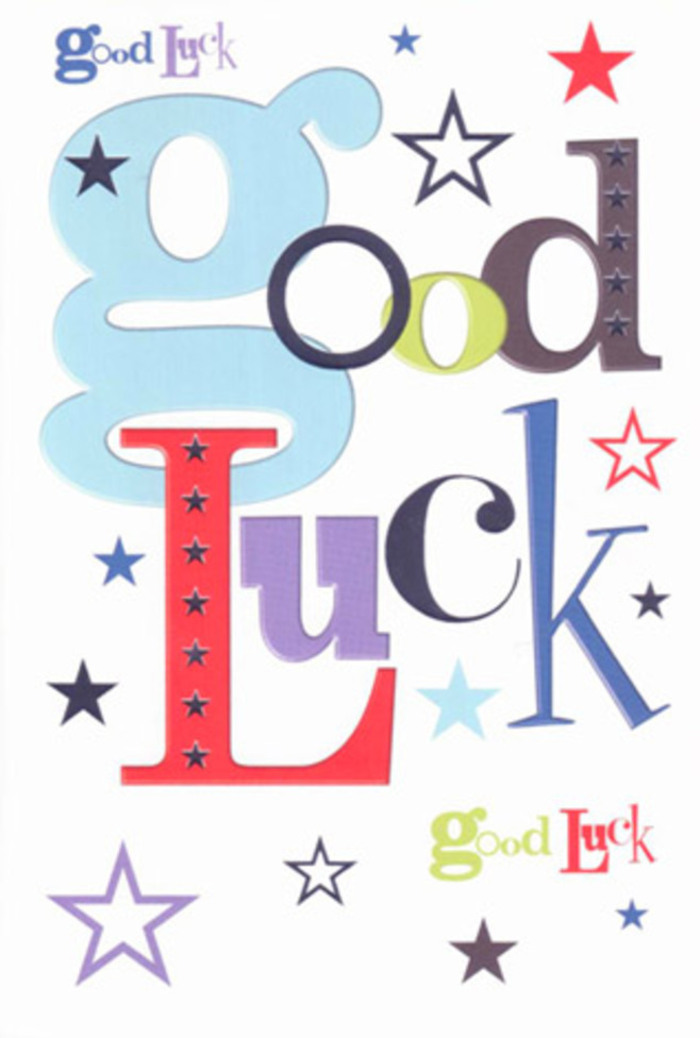 There's an unmistakable vibrancy to this good luck card-a burst of colourful type and star patterns as jubilant as lunchtime chatter along Regent's Park Road. Each letter emerges with intention: broad strokes of pastel blue, sharp accents of midnight black, buoyant touches of deep red, and dashes of green and purple, all coalescing atop a brilliant white background. Sprinkled generously between words are miniature stars, some bold and striking, others faint and dreamy, suggesting the boundless potential that echoes through the creative spirit of Primrose. The open negative space gives every shape clarity and brightness, much like a thoughtfully arranged bouquet from Primrose Florist, where every stem and blossom has room to shine. The tactile surface of the card is satisfyingly smooth, offering a gentle resistance under your fingers, reminiscent of fresh, high-quality cardstock. This expressive card is more than a note-it feels like a friend's cheerful cheer, a talisman of hope, crafted with the belief that every path in Primrose can lead to something extraordinary.